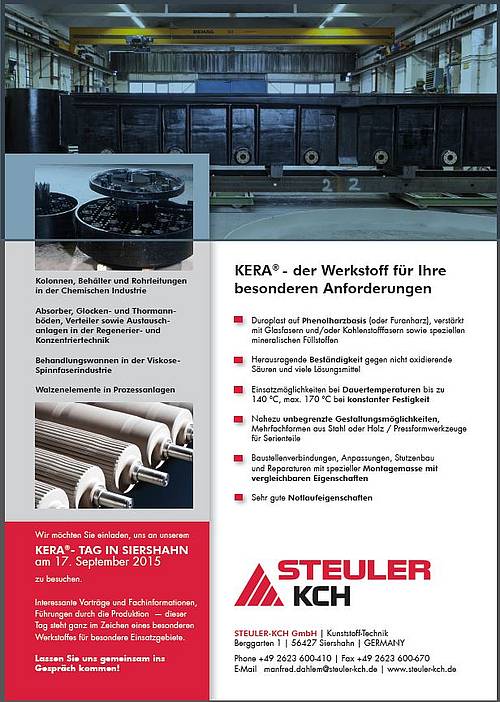 Invitation to the KERA day at STEULER-KCH Kunststoff-Technik in Siershahn