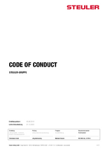 Code of Conduct der Steuler-Gruppe