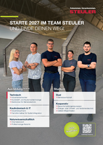 Ausbildung und Studium bei Steuler 2027