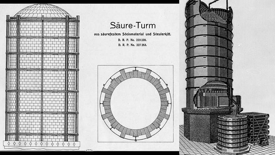 Steuler acid tower with acid-resistant cement enables the industrial scale production for the first time