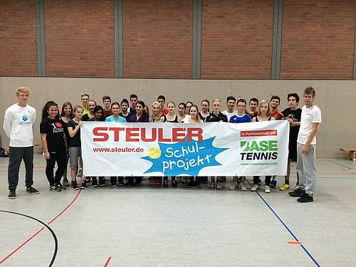 Das Steuler-Schulprojekt mit Base Tennis bei Schülern der BBS Bendorf