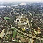 Aerial view Norddeutsche Steingut site, Bremen