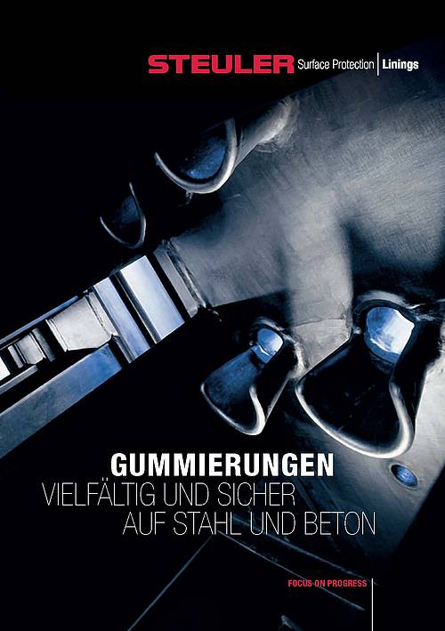 Cover des Prospektes Gummierungen von Steuler Surface Protection Linings