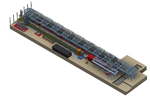 Neue Beizanlage als Ringbahnbeize von Steuler im WDI-Standort Hamm/ Westfalen