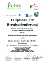 Leitplanke der Berufsorientierung - Anne-Frank-Realschule plus