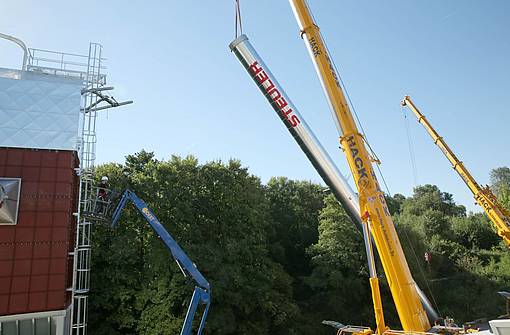 Im Steuler-Werk Höhr-Grenzhausen wird ein hochmoderner Kaskadenabsorber zur Optimierung der Abgasreinigung der keramischen Fertigung errichtet