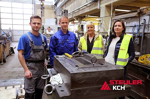 Young man from Spain is doing an internship in the locksmith's shop at Steuler