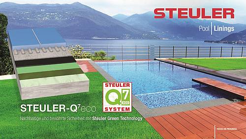 Flyer swimming pool lining system Steuler-Q7eco from Steuler Pool Linings