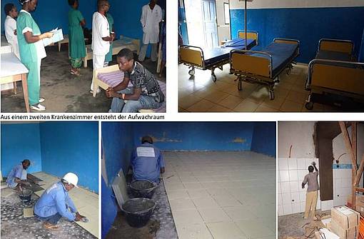 Renoviertes Krankenhaus in Kamerun mit Fliesenspende von Steuler-Fliesen