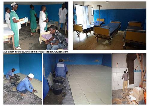 Renovated hospital in Cameroon with tile donation from Steuler-Fliesen