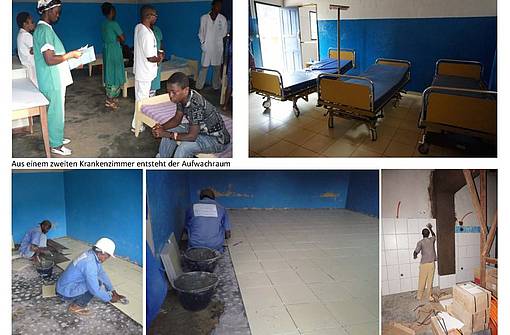 Renovated hospital in Cameroon with tile donation from Steuler-Fliesen