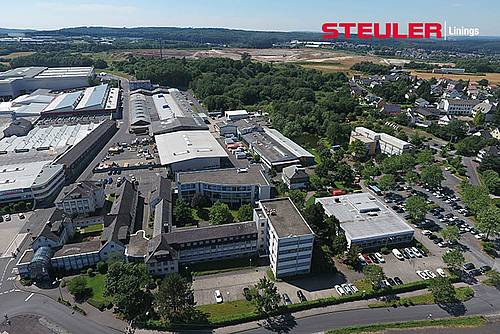 Aerial view of the STEULER-KCH Siershahn factory premises