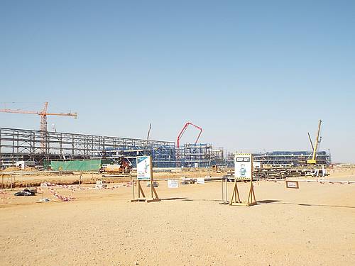 Neubau einer Phosphorsäureanlage in Saud Arabien mit STEULER-KCH Korrosionsschutz