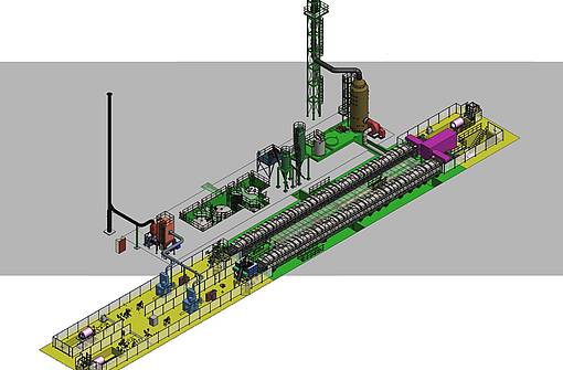 Continuous continuous roll pickling line for stainless steel wires with zero liquid discharge ZLD