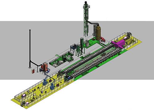 Continuous continuous roll pickling line for stainless steel wires with zero liquid discharge ZLD