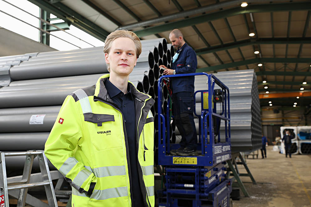 Julius Butenschön, Kooperativer Student bei Steuler